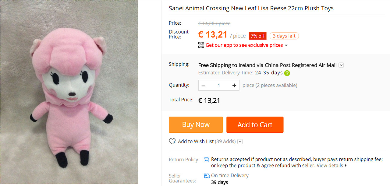 animal crossing reese plush