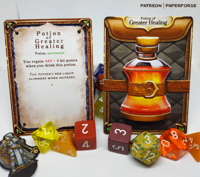 Paper Forge — Our Potion of Greater Healing card is out! Grab it...