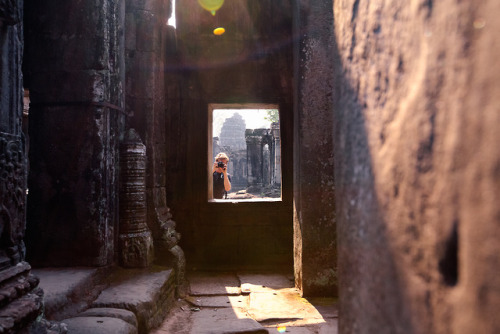 This is my human. In Banteay Kdei, an angkor temple. I’m back in...