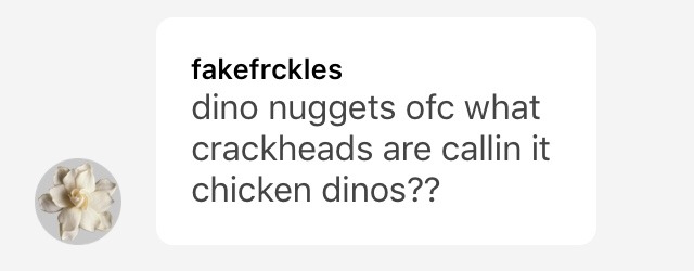 my dad invented dino nuggets