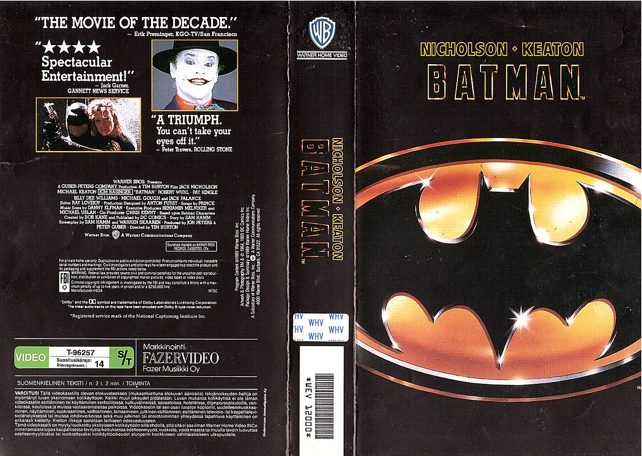 Batman Vhs Cover