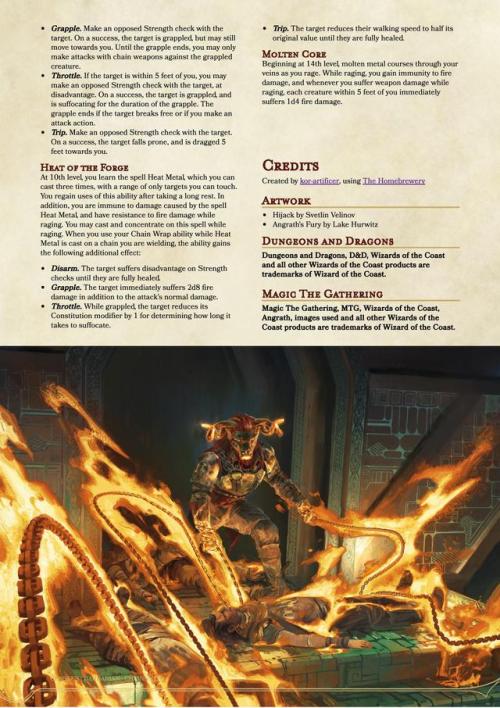 kor-artificer:Barbarian Path - ChainsmithRivals of Ixalan...