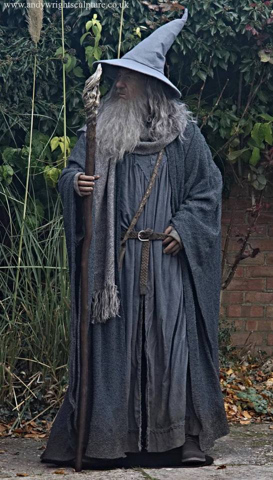 life size gandalf statue