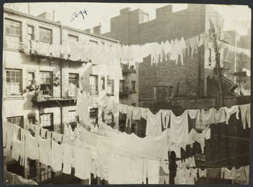 onceuponatown:New York: Tenement housing. Early...