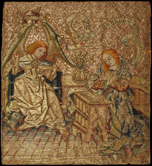 met-cloisters:Embroidery with the Annunciation, The...