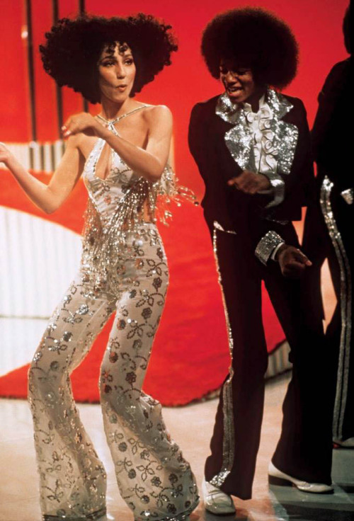 soundsof71:Cher (wearing Bob Mackie) & Michael Jackson,...