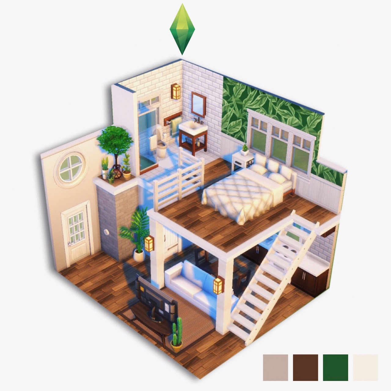 How To Make A Loft In Sims 4 Tiny House - Joeryo ideas