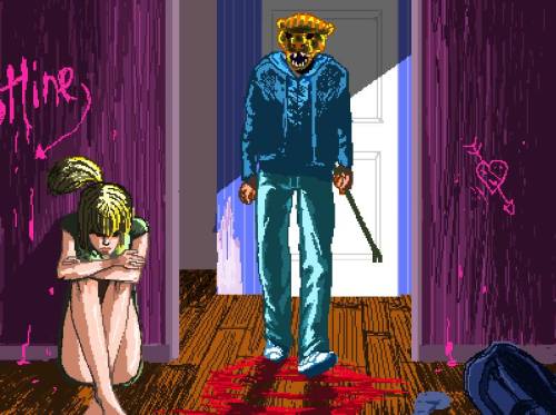 Hotline Miami,  PS3, 2012  Jacket walks home to good vibes and...