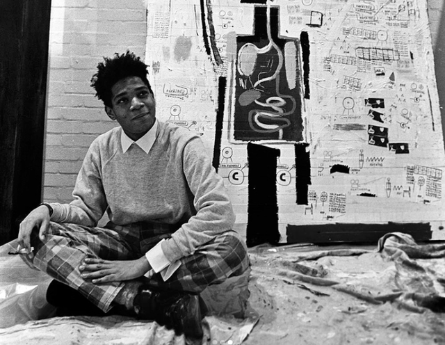 Jean-Michel Basquiat preparing for his first... - Eclectic Vibes