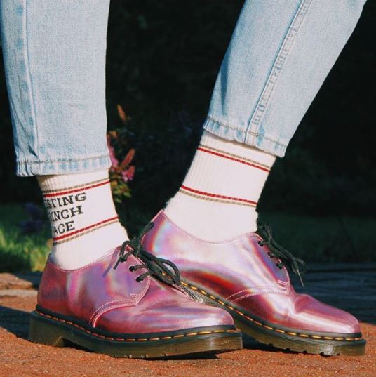 dr martens 1461 iced metallic