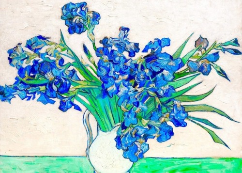 historyofartdaily:Monet and Van Gogh x Irises