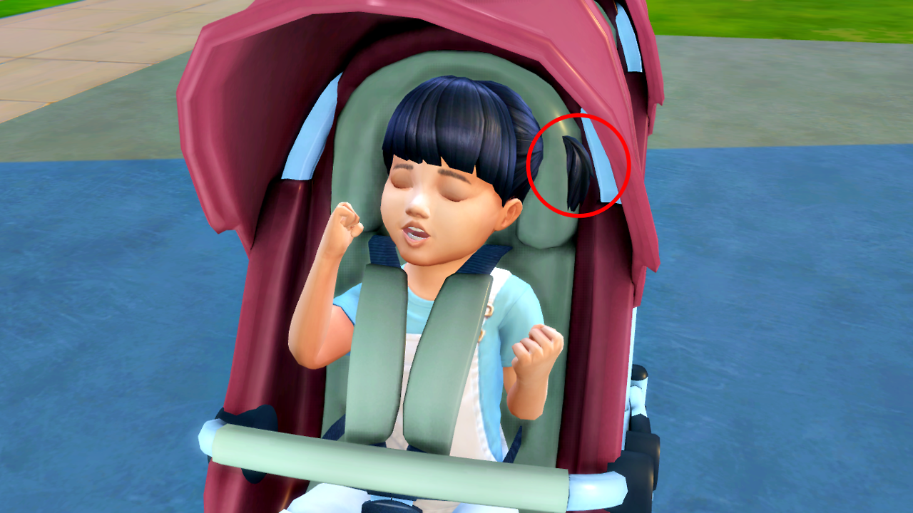 the sims 3 cc baby stroller