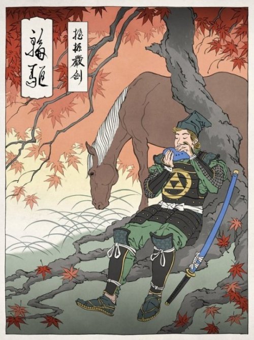 retrogamingblog:Nintendo Characters in the Japanese Ukiyo-e Art...