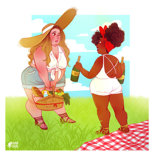 mayakern:picnic datewanted to draw something cute since i was...