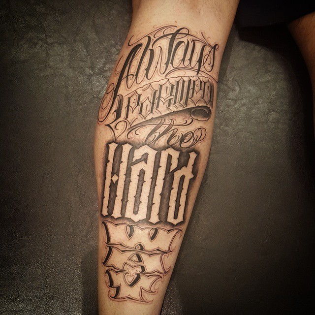 Street City Tattoos — “Always Learned The Hard Way” Got to finish this...