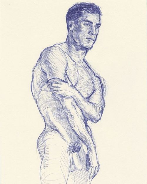 johnmacconnell:Josh @joshdgreen #johnmacconnell #ballpointpen...