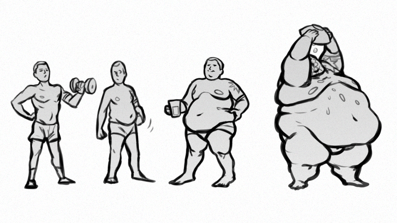 Big fat man. Ожирение арт. Ожирение трансформация арт. Ожирение арты. Процесс ожирения арт.
