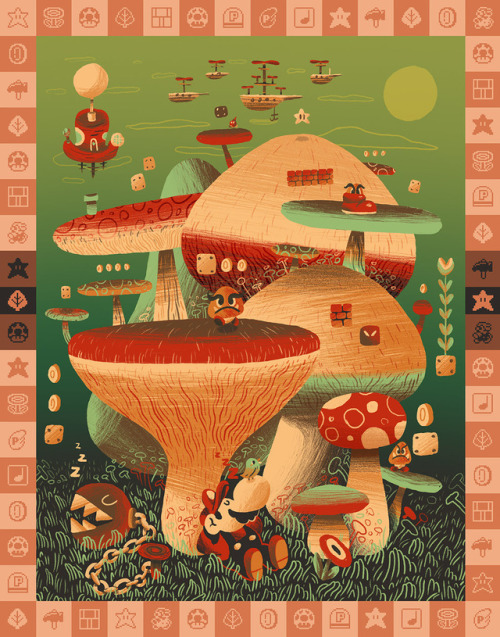 it8bit:Super Mario Bros. Art byScott Balmer || Bh