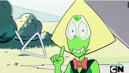 Peridot was playing the fucking “triangle” as her musical...