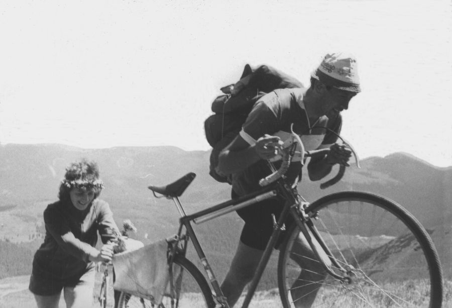 Hiking with bicycles