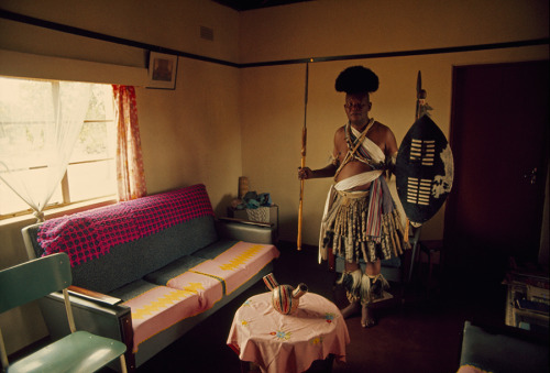 natgeofound:Ndebele chief Mtonzima Gwebu wears traditional dress...