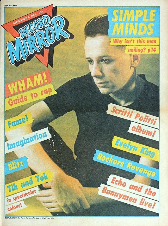 <p>Record Mirror Sept 4 1982 ft. Jim Kerr</p>