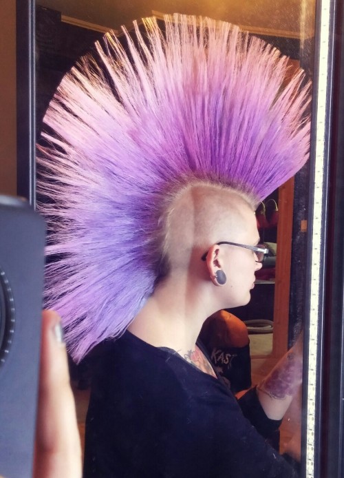 purple mohawk on Tumblr