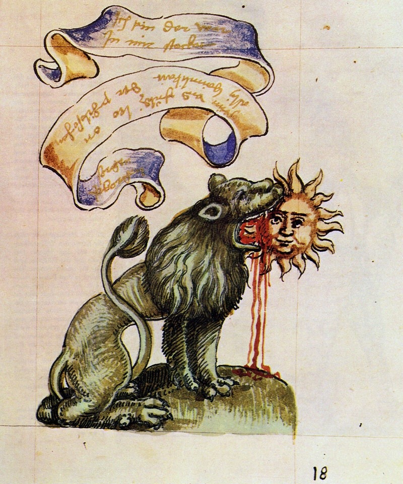 Ancient Time News: Inthegnosis: Green Lion Devouring The Sun.