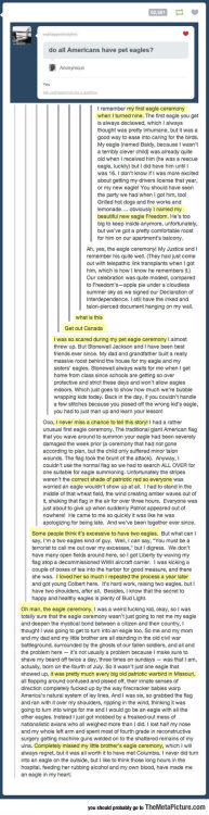 srsfunny:Do All Americans Really Have Pet Eagles?