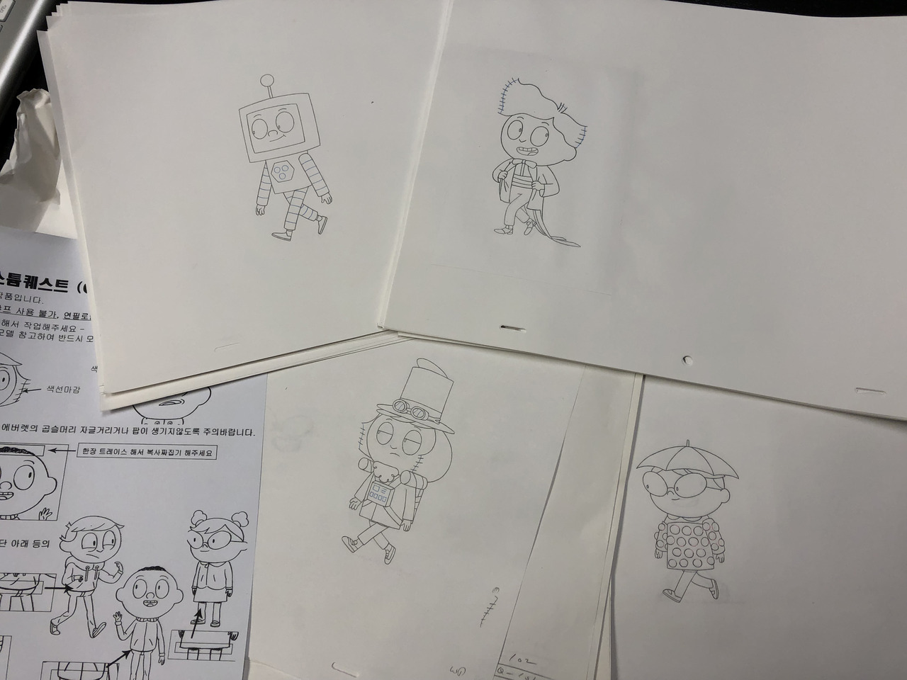One of the added benefits of producing cartoons with pencil on paper is when…