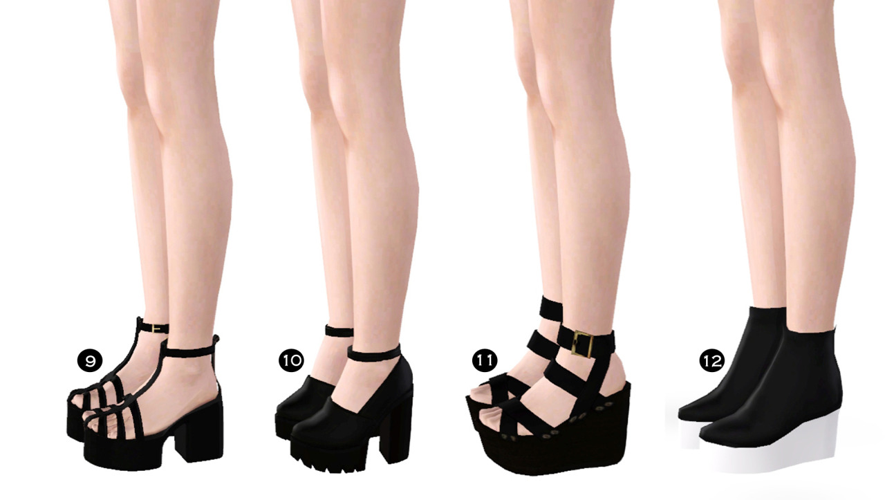 spectacledchic: Spectacledchic's shoes... - Hello-Domo-Bear-SIMs3