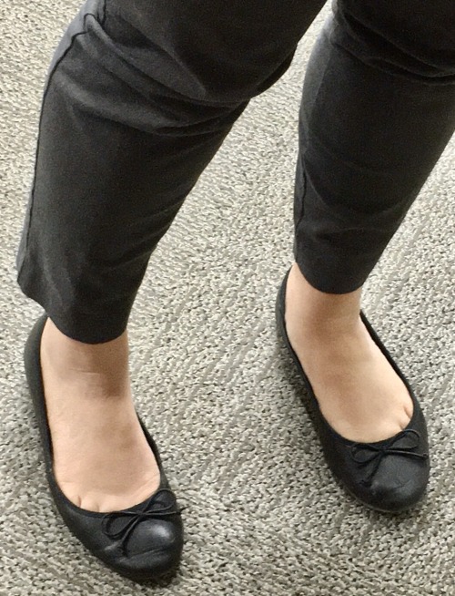 black pointed toe flats with bow