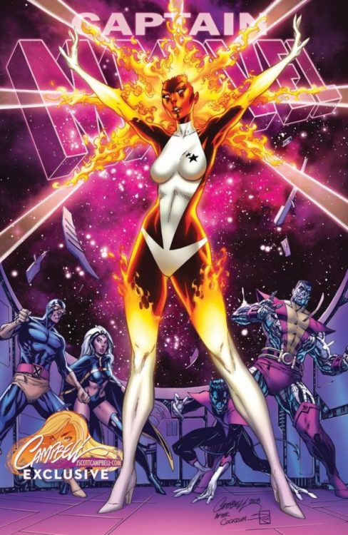 biggoonie:Captain Marvel #1 variant covers by J. Scott Campbell