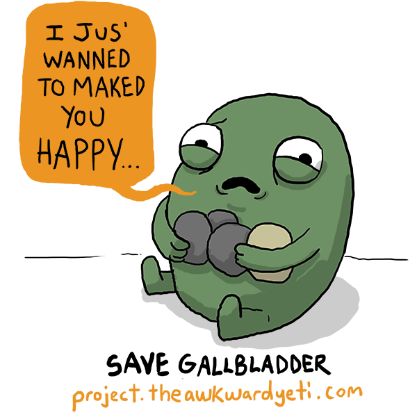 gallbladder plush awkward yeti