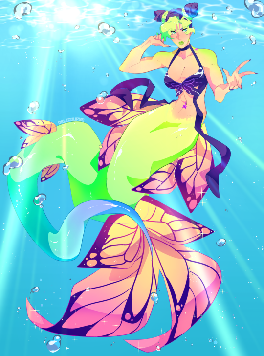 almost forgot it was mermay !!! have some mermaid jolyne bc im gay