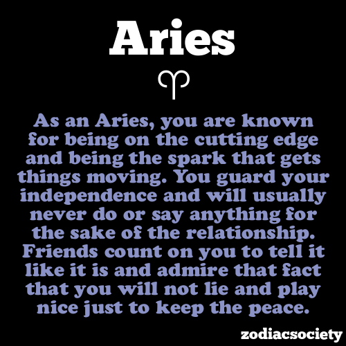 Aries: The BEST zodiac sign • zodiacsociety: Aries Facts
