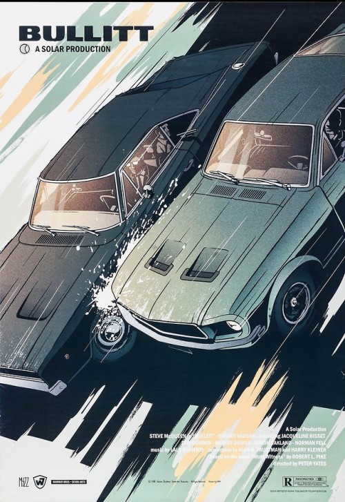 frenchcurious:Affiche Polonaise de Bullitt, édition  de 2015 -...