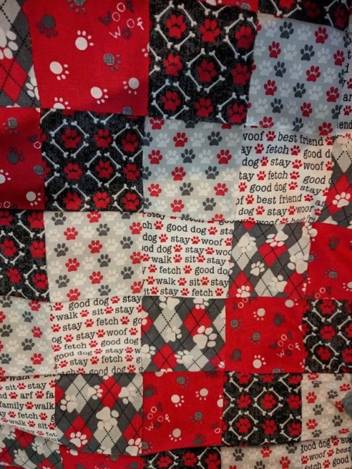 scientistsalariansews:I got this pack of dog fabrics at Joann...