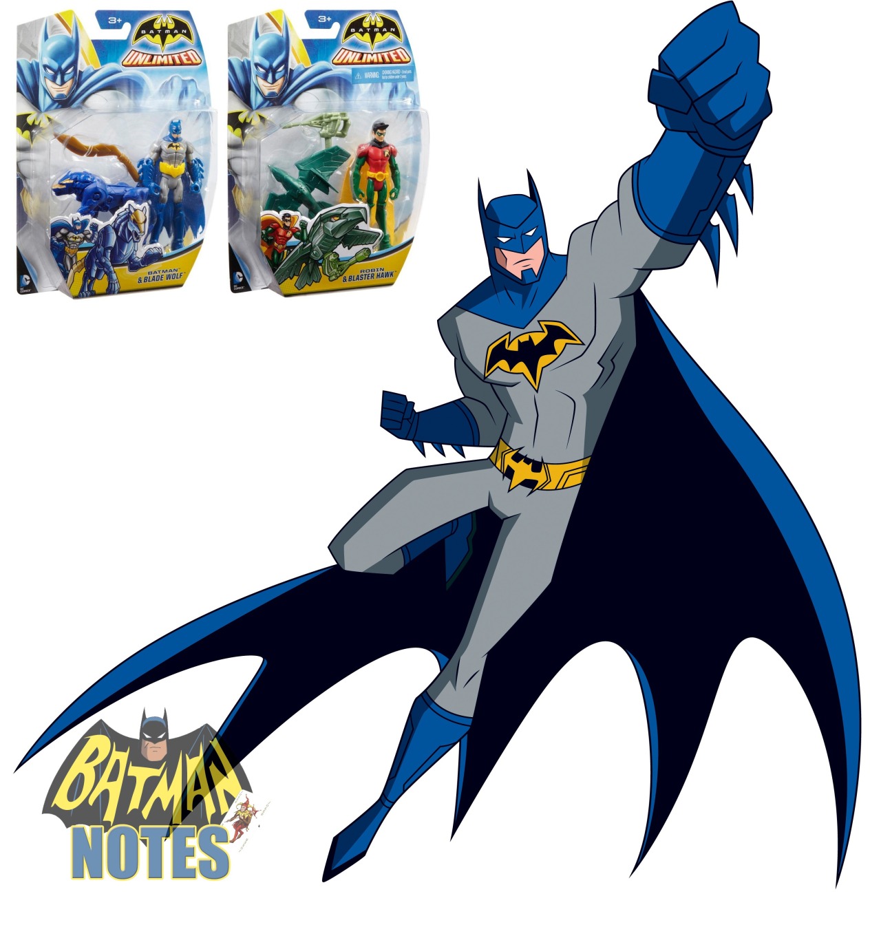 Batman Unlimited Robin and Blaster Hawk Action Figure