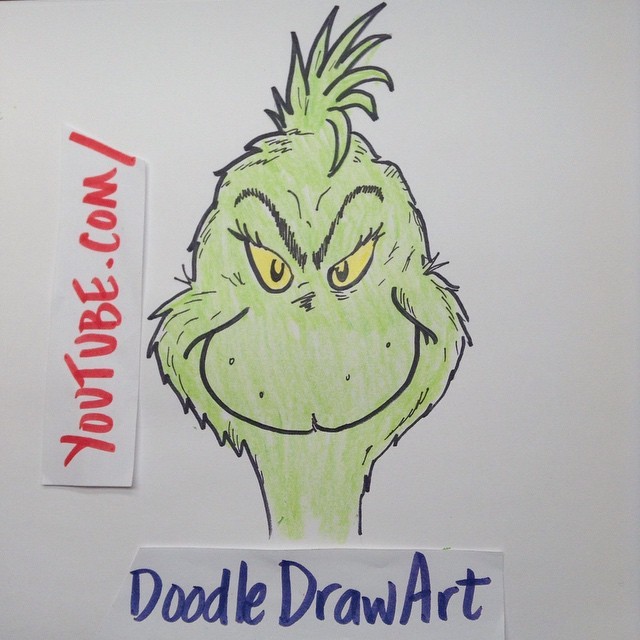 Doodledrawart Lets Draw The Grinch Doodledrawart