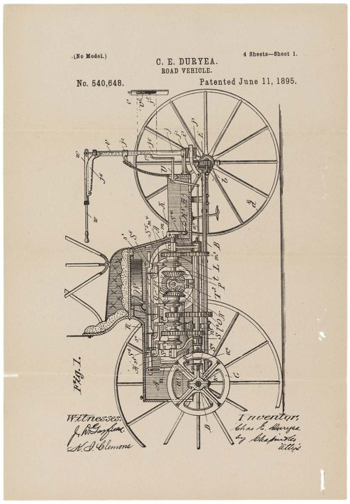 Patent patent drawing 1895 19th century 19th century drawing 19th 19th century machine steampunk drawing line drawing invention invention drawing road vehicle vehicle 19th century vehicle