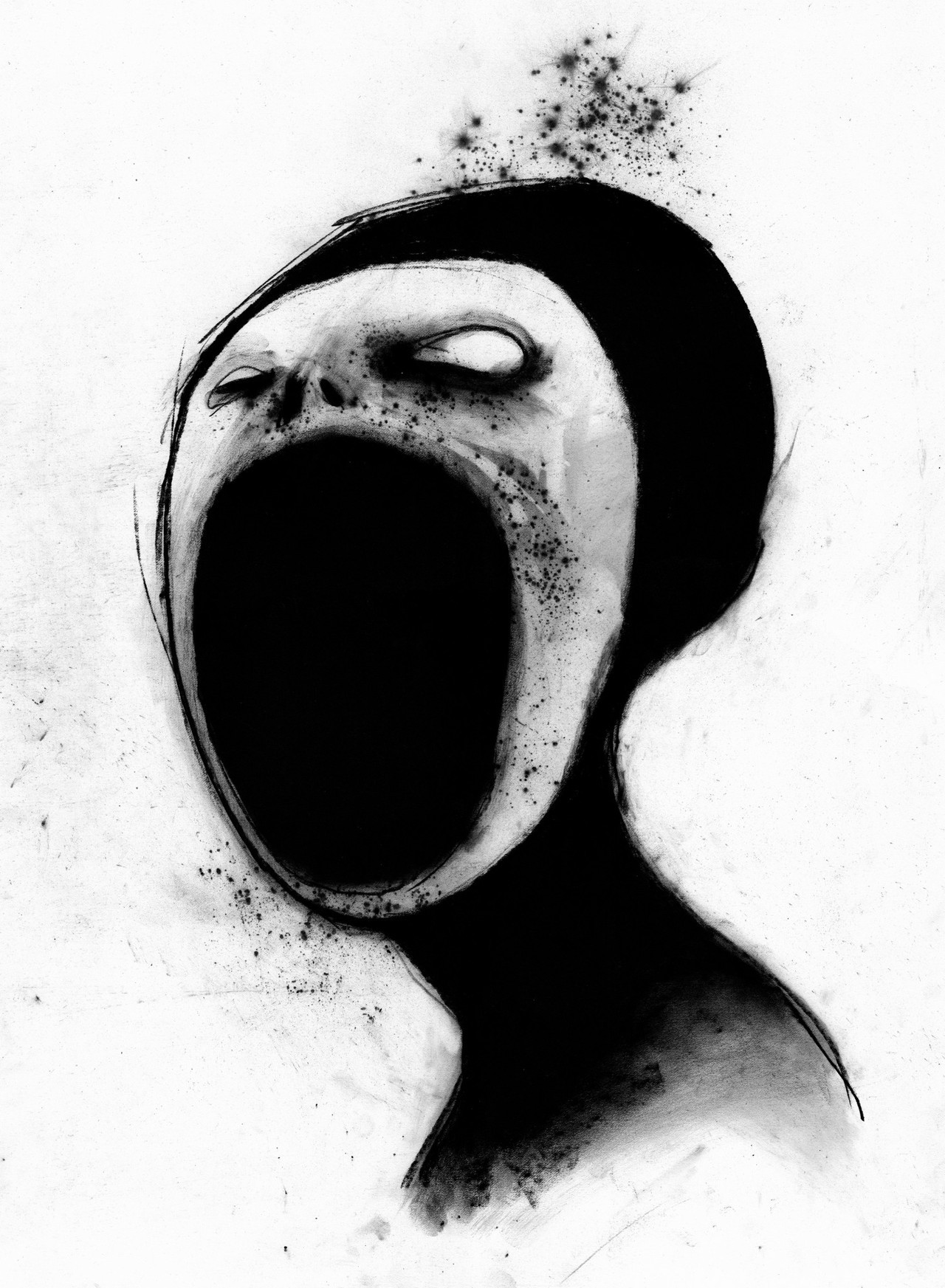 redlipstickresurrected: “Jesse Draxler (American, b. 1982, WI, based Los Angeles, CA, USA) - Catching Flies Drawings: Charcoal, Graphite on Hot Press 140lb Paper ”