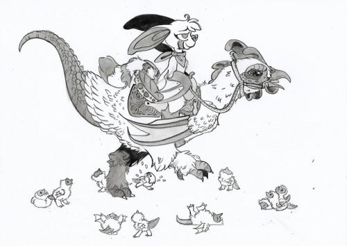 Inktober 2018-ChickenAnd day 5 is done!Somehow I managed to go...