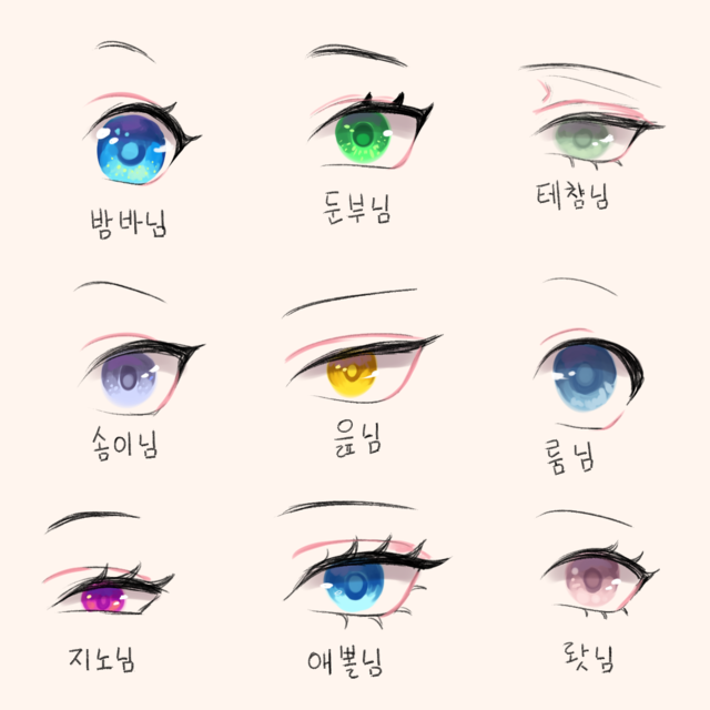 Drew eyes for my friends that reflect the image I... - Yuari