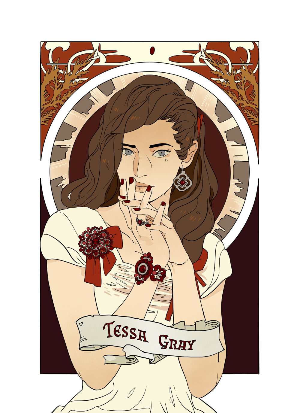 Cassandra Clare — Tessa Gray as pictured by our lovely Cassandra...