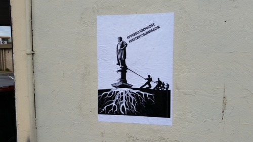 radicalgraff:Anti-Colonial, Anti-Columbus Day posters seen...