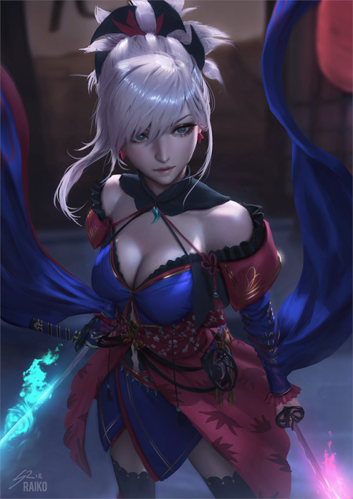 rarts:Beautiful girl Miyamoto Musashi (Saber): Fate/Grand...