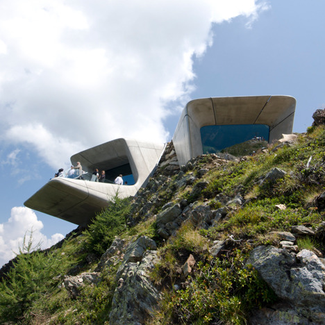 architorturedsouls:Messner Mountain Museum Corones / Zaha Hadid...