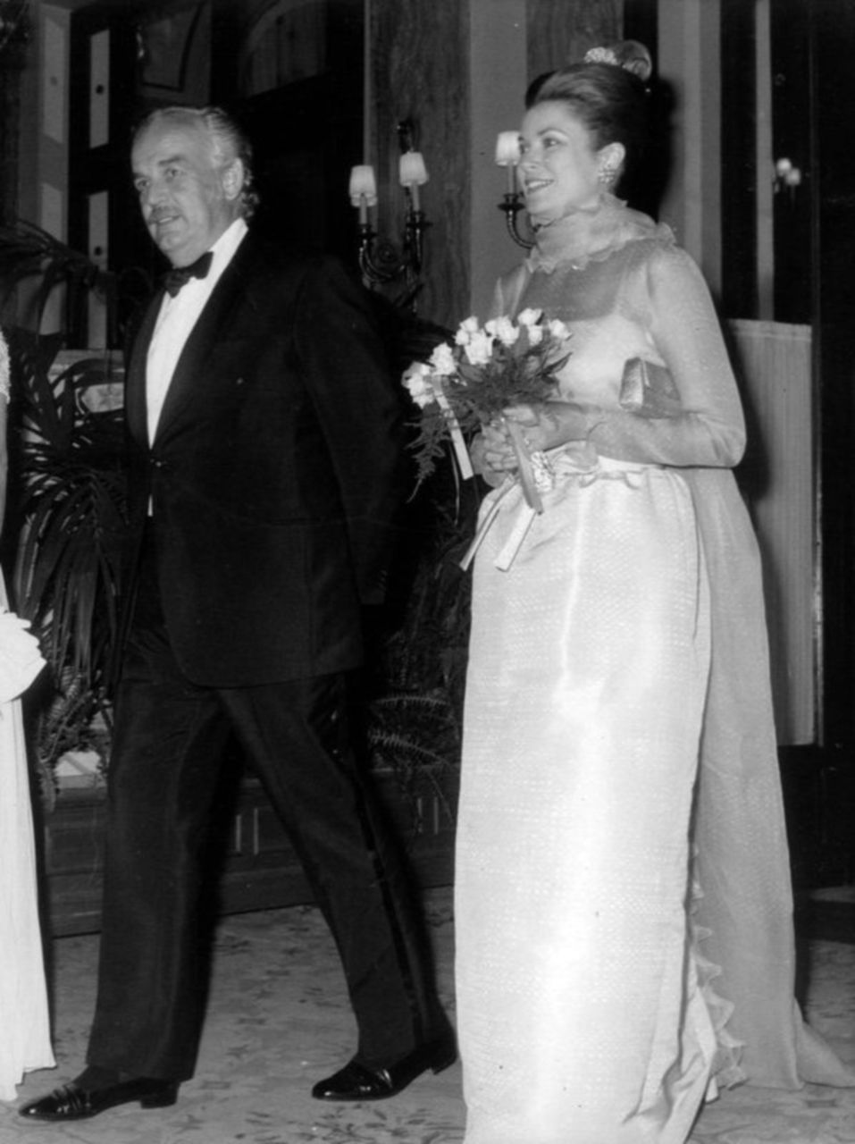 Princess Grace and Prince Rainier during a charity... - Grace & Family