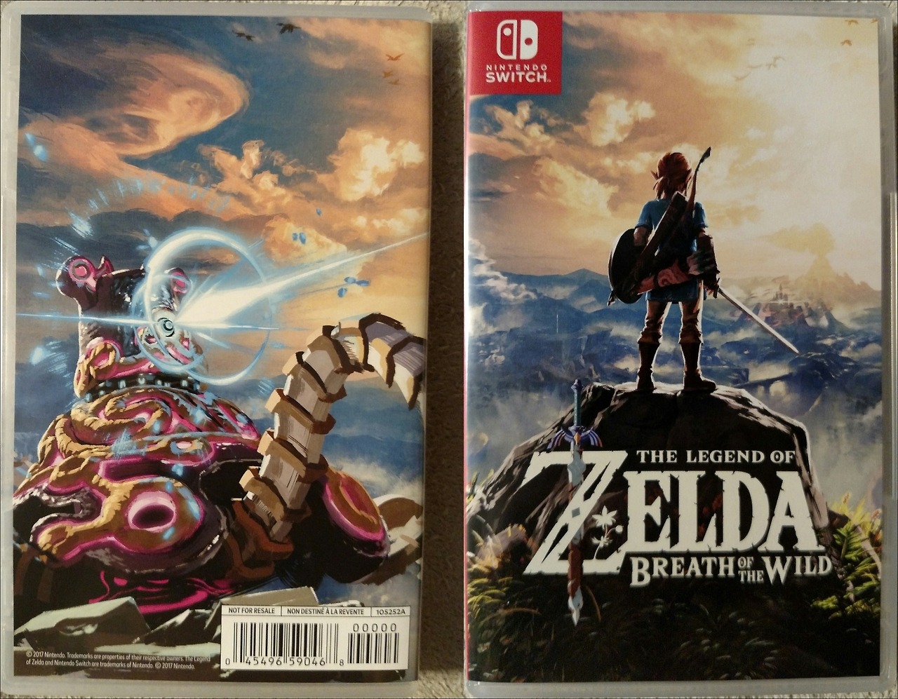 double sided zelda breath of the wild case paper